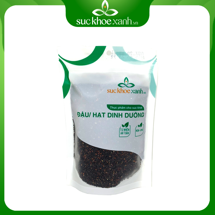 Hạt diêm mạch (quinoa) đen Sức Khỏe Xanh - Nhập khẩu Peru Nam Mỹ chính hãng