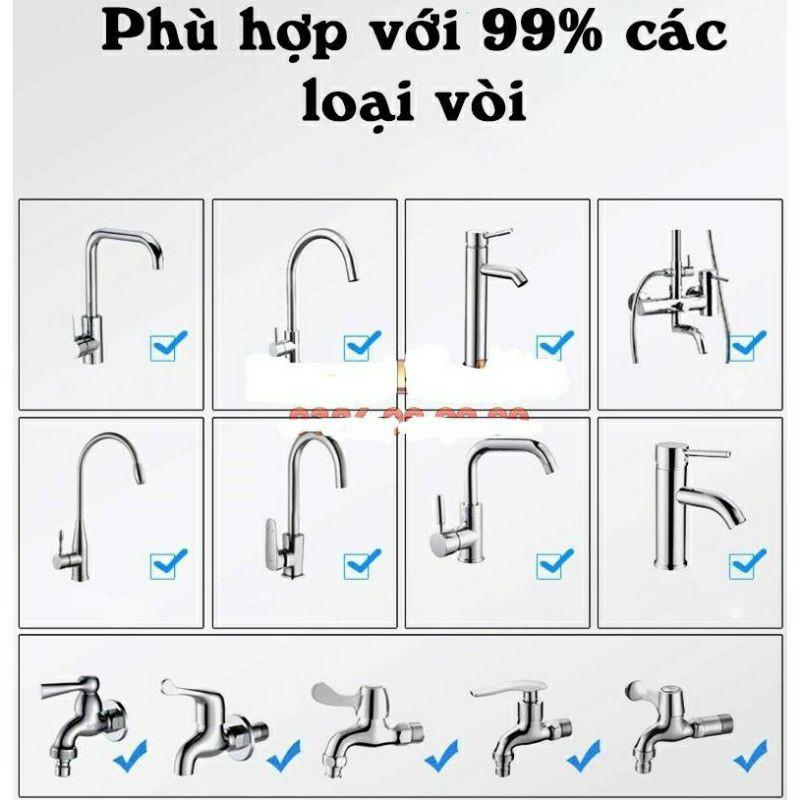 Đầu vòi lọc nước tăng áp 360 độ