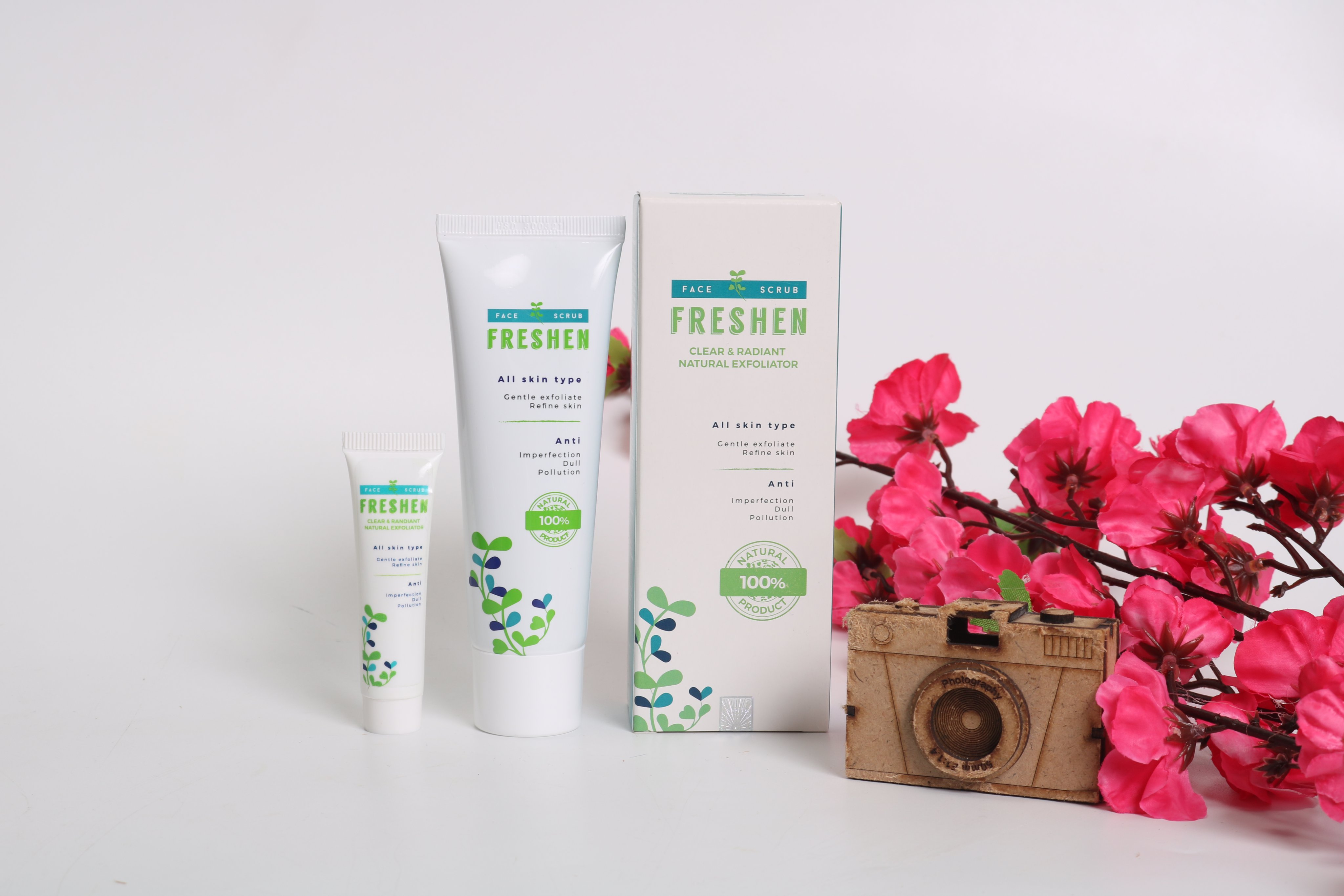 Freshen gel tẩy tế bào chết sinh học từ thảo dược thiên nhiên