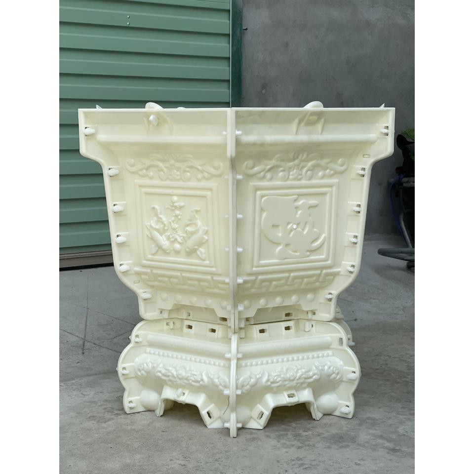 Bộ Khuôn Đúc Chậu Lục Giác 60 Kèm Chân Quỳ Mới
