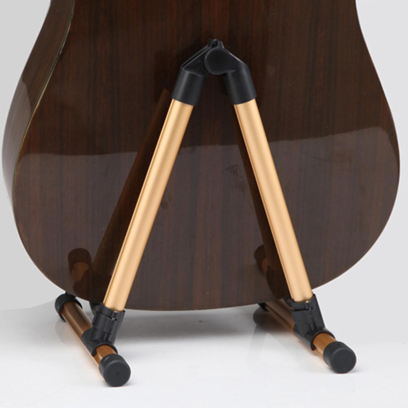 Aluminum alloy guitar floor stand holder Golden