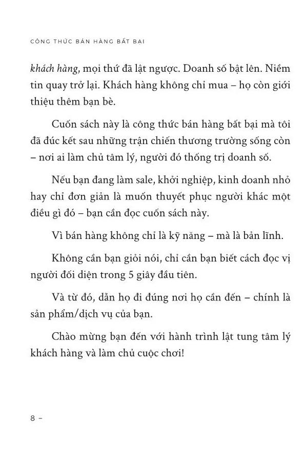 Sách - Công Thức Bán Hàng Bất Bại