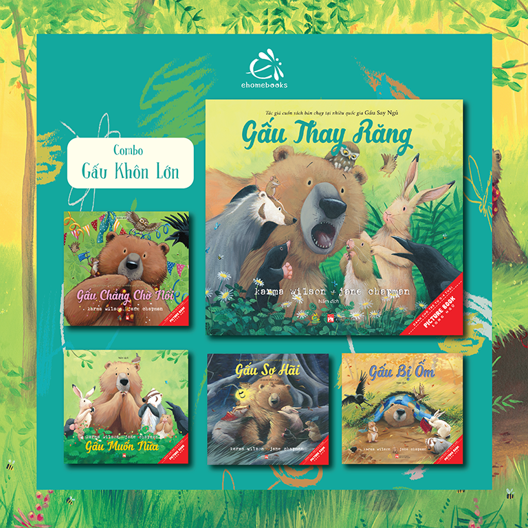 Bộ Sách Tranh Song Ngữ Gấu Khôn Lớn