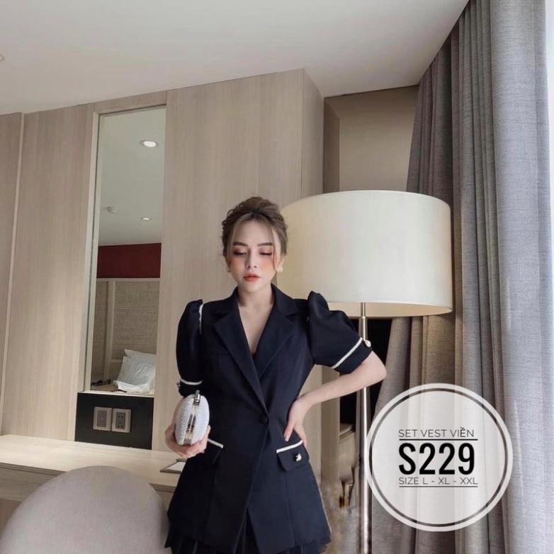 bigsize 60-90KG vmart Set vest viền S229 hàng Quảng Châu cao cấp chiết eo giấu bụng