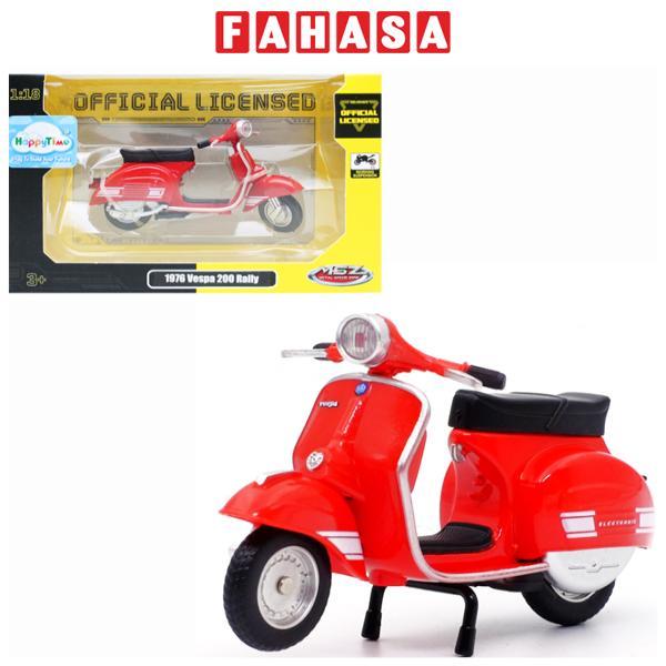 Đồ Chơi Mô Hình Xe 1976 Vespa 200 Rally 1:18 - MSZ 8315/67709 - Màu Đỏ