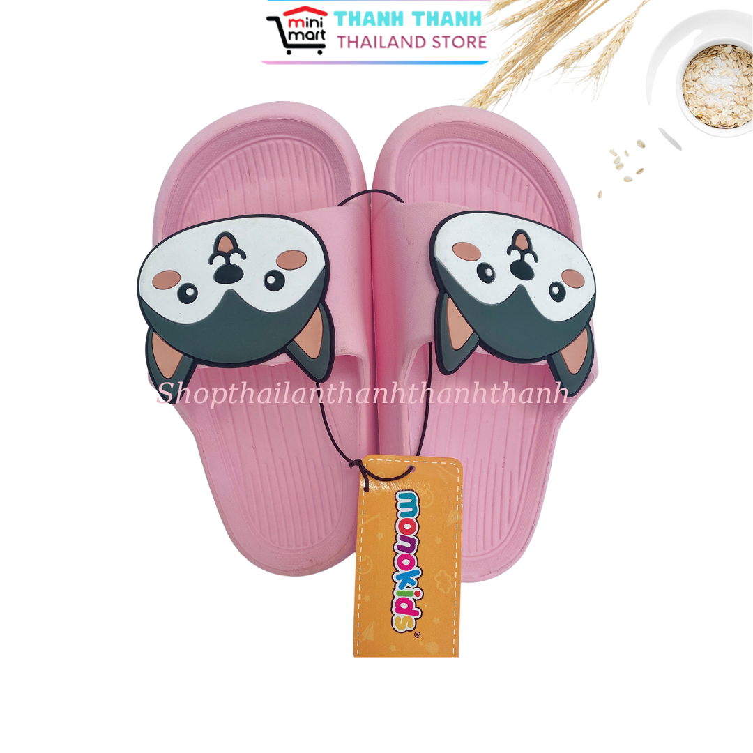 Dép nhựa đúc Bé gái Thái Lan siêu nhẹ hình thú MONOBO - AD01 KID AD01 HUSKY