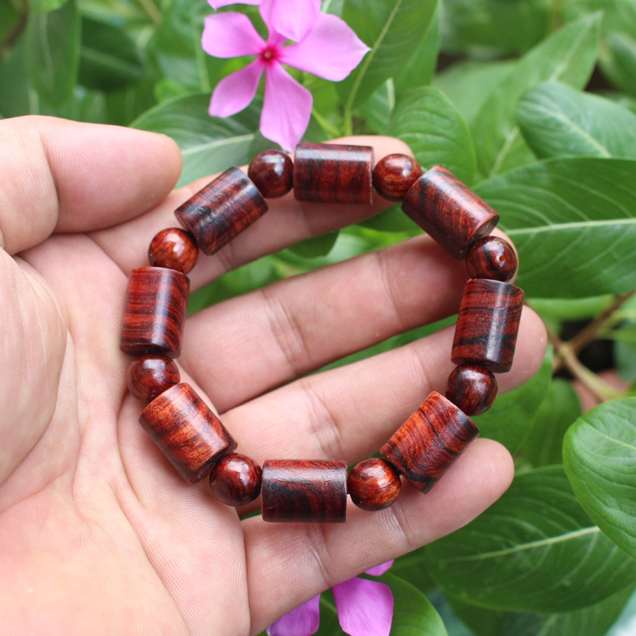 Vòng tay gỗ Sưa  Đốt Trúc_12 ly, TEN1