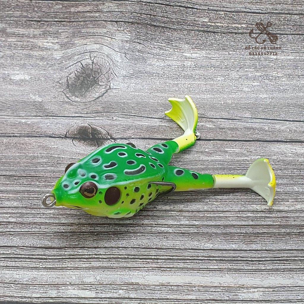 Mồi câu lure nhái hơi, nhái nhảy xoay 360 độ