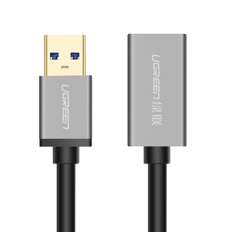 Ugreen UG10497US115TK 2M màu Đen Cáp tín hiệu nối dài USB 3.0 dáng dây nhỏ cao cấp - HÀNG CHÍNH HÃNG