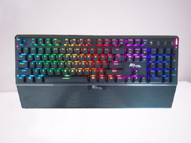 Bàn phím cơ Gaming RK Phantom RGB - CHÍNH HÃNG Royal Kludge. Có dây, full size 104 phím, có kê tay.