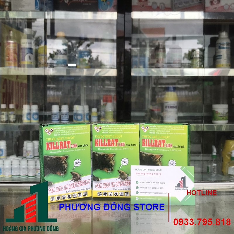 Thuốc diệt chuột dạng cốm KILLRAT 0.005% - 40g