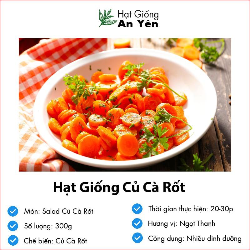 Hạt giống Củ Cà Rốt Tròn thu hoạch sớm, dễ trồng, nảy mầm cao, sinh trưởng khoẻ