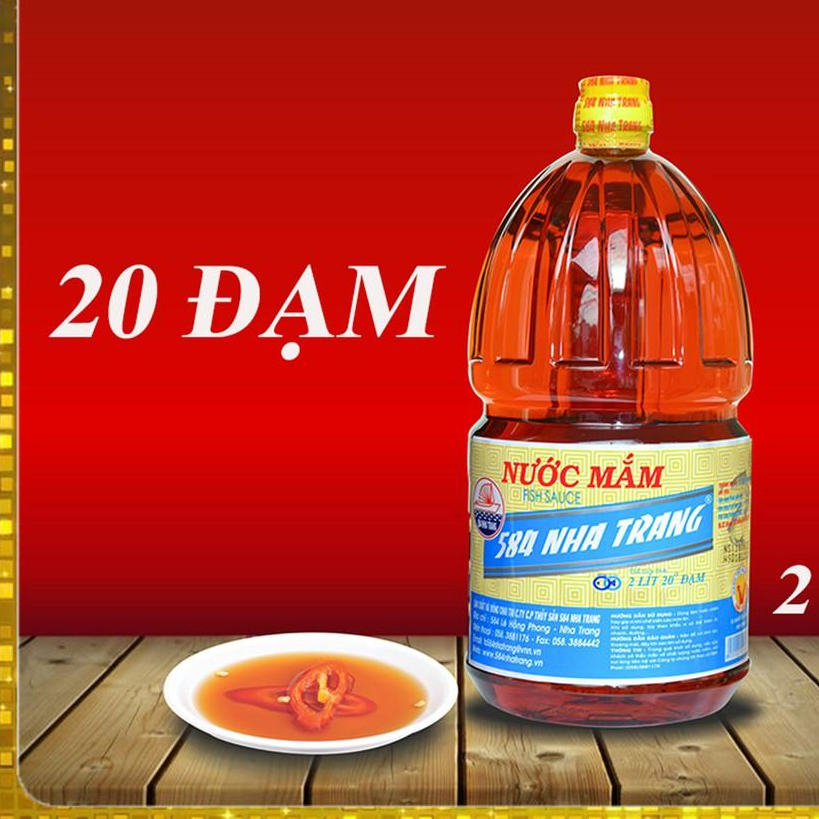 Thùng 6 Chai 2L Nước mắm Nhỉ Cá Cơm 20 độ đạm- 584 Nha Trang - Nước mắm Truyền Thống, Date mới nhất