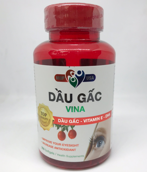 Thực phẩm chức năng Dầu Gấc Vina Softgels MDP 