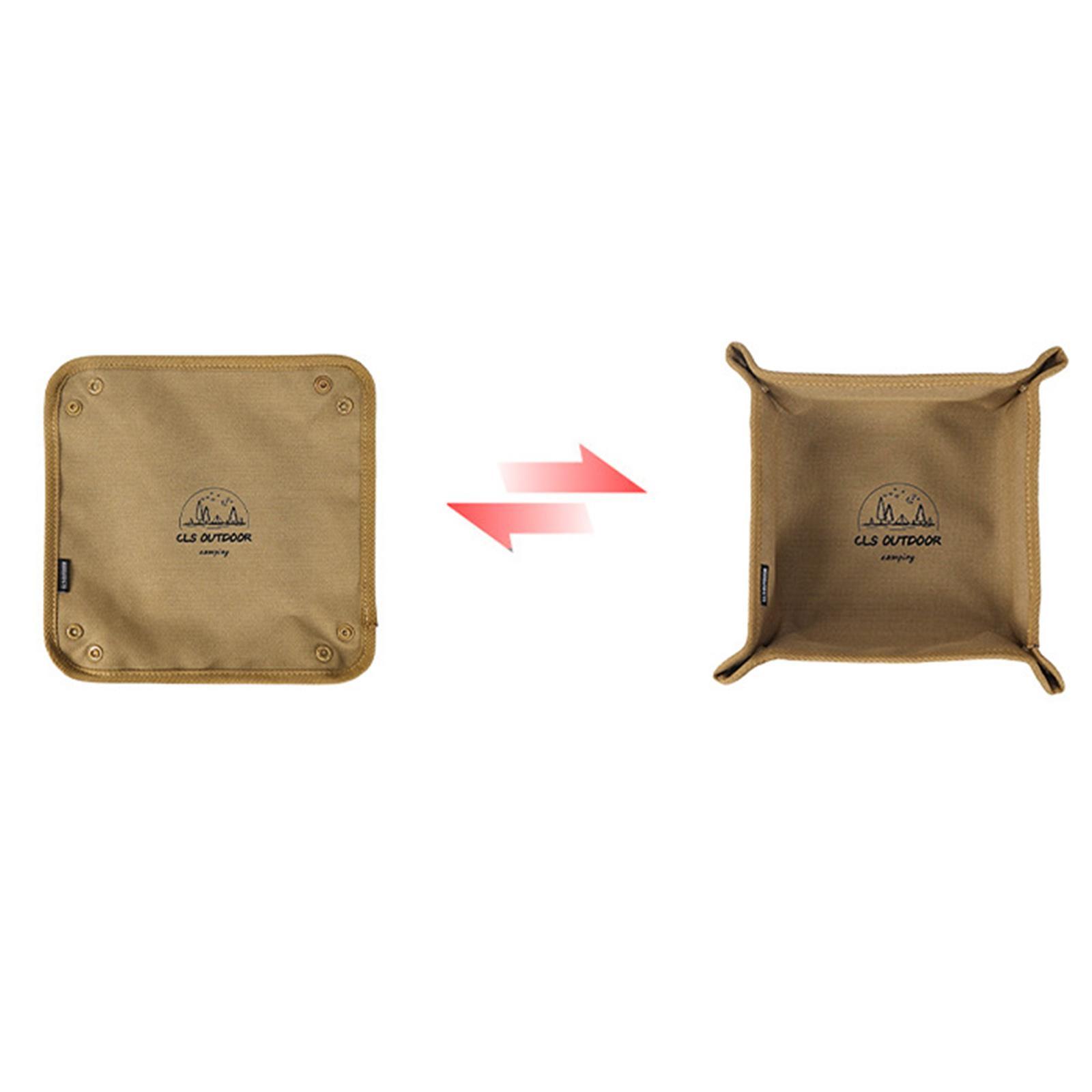 Camping Storage Tray Box Holder Cosmetic Display Jewelry Keys Coins Organizer Serving Tray Fruit Dish for Hiking Picnic Kitchen Bathroom Bedroom