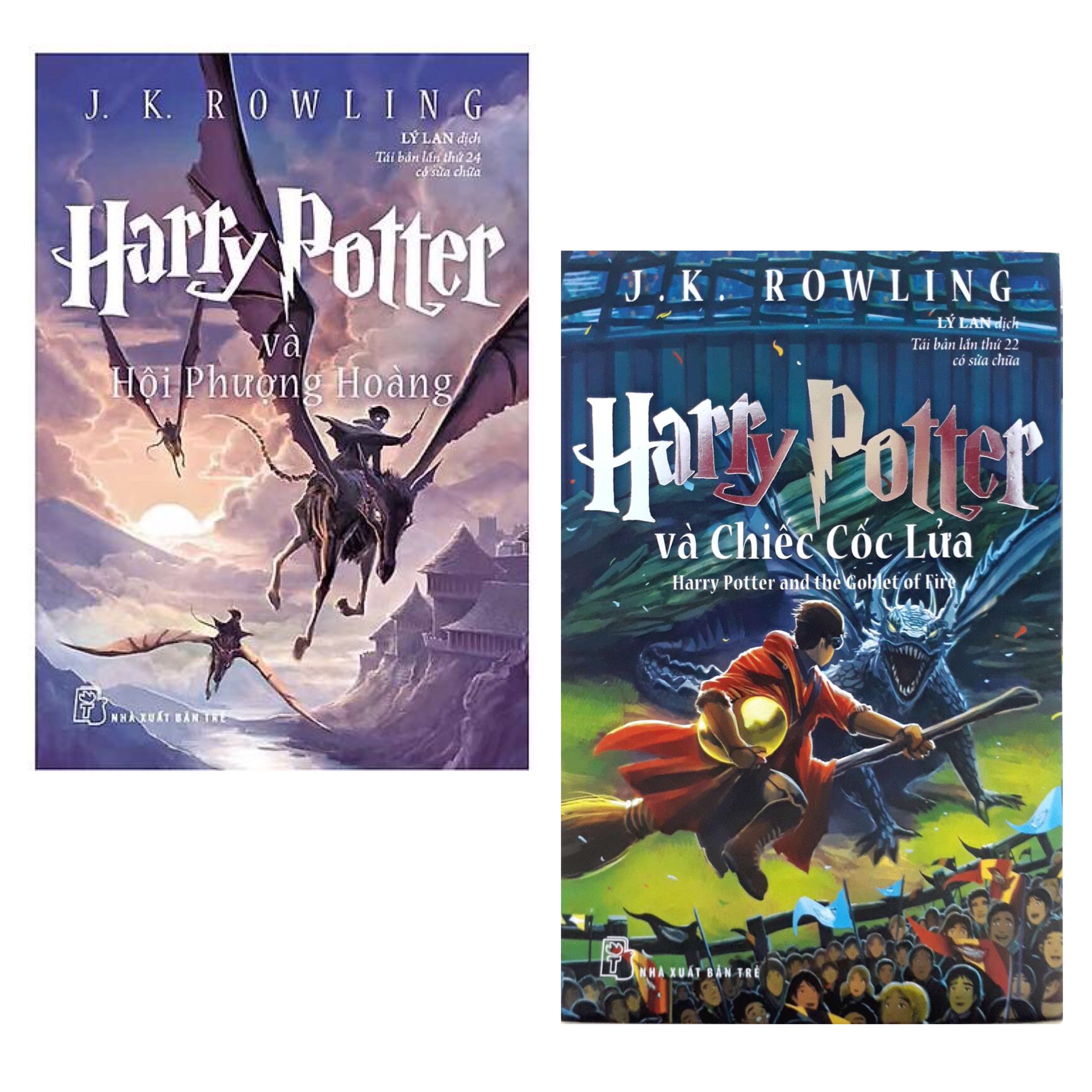 Combo Tác Phẩm Kinh Điển Cực Hấp Dẫn: Harry Potter Và Hội Phượng Hoàng - Tập 5 (Tái Bản 2017) + Harry Potter Và Chiếc Cốc Lửa - Tập 4 (Tái Bản 2017)