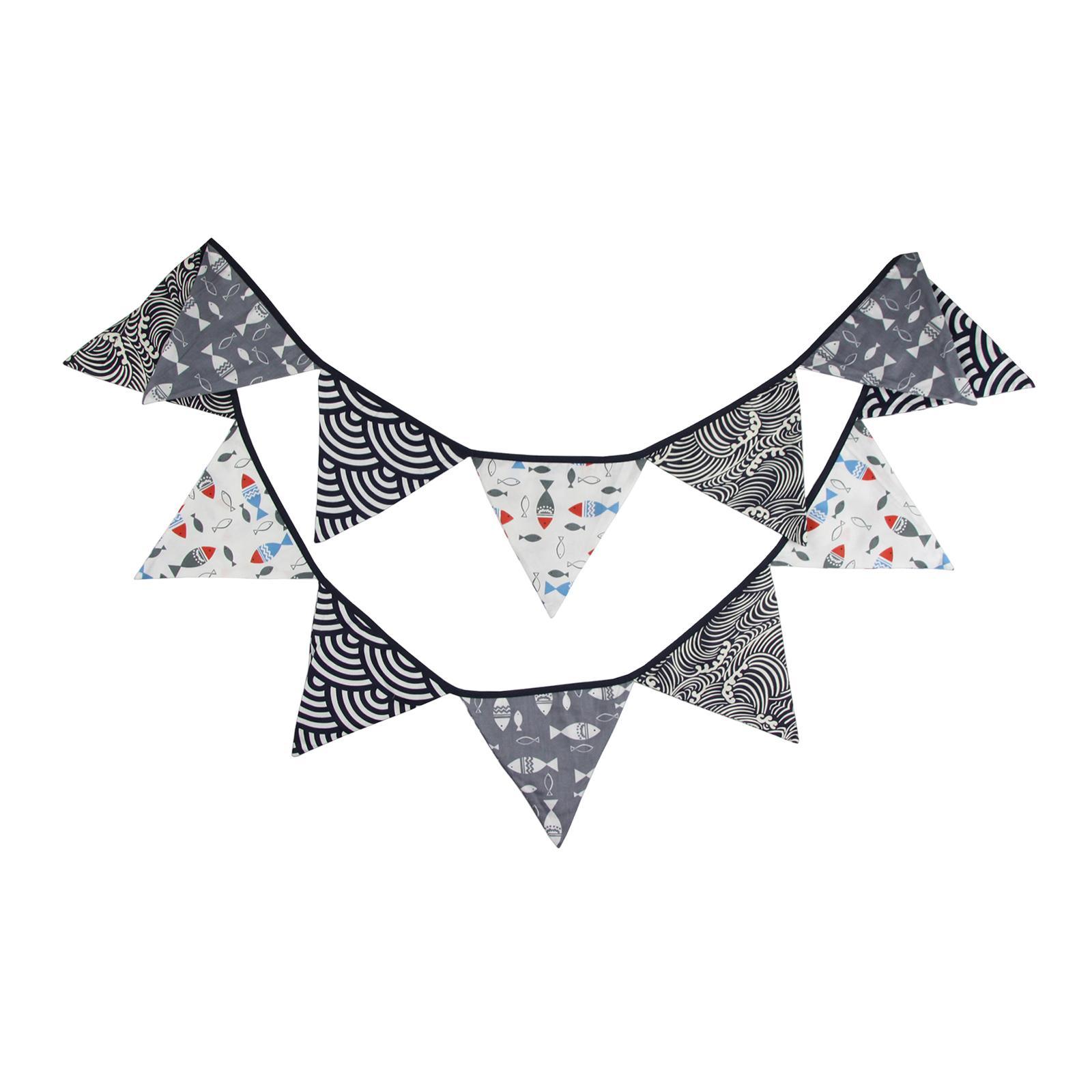 Pennant Banner Durable Japanese Style String Flags for Holidays Party Garden