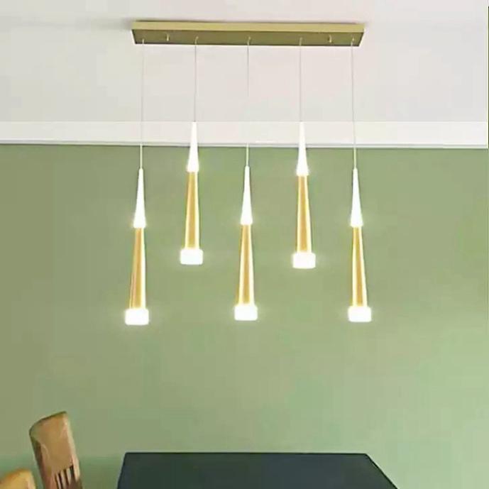 Bộ 5 đèn thả tư thế hiện đại, đèn thả trần, đèn thả bàn ăn, đèn trang trí, đèn decor DT HQ