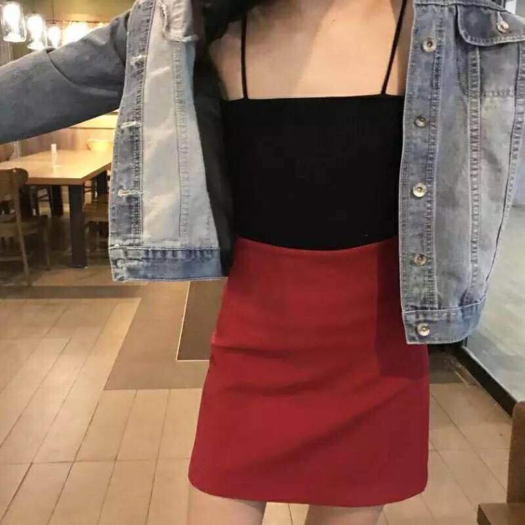 Áo 2 dây sợi bún mảnh co dãn 4 chiều dáng ôm phong cách cá tính HD07
