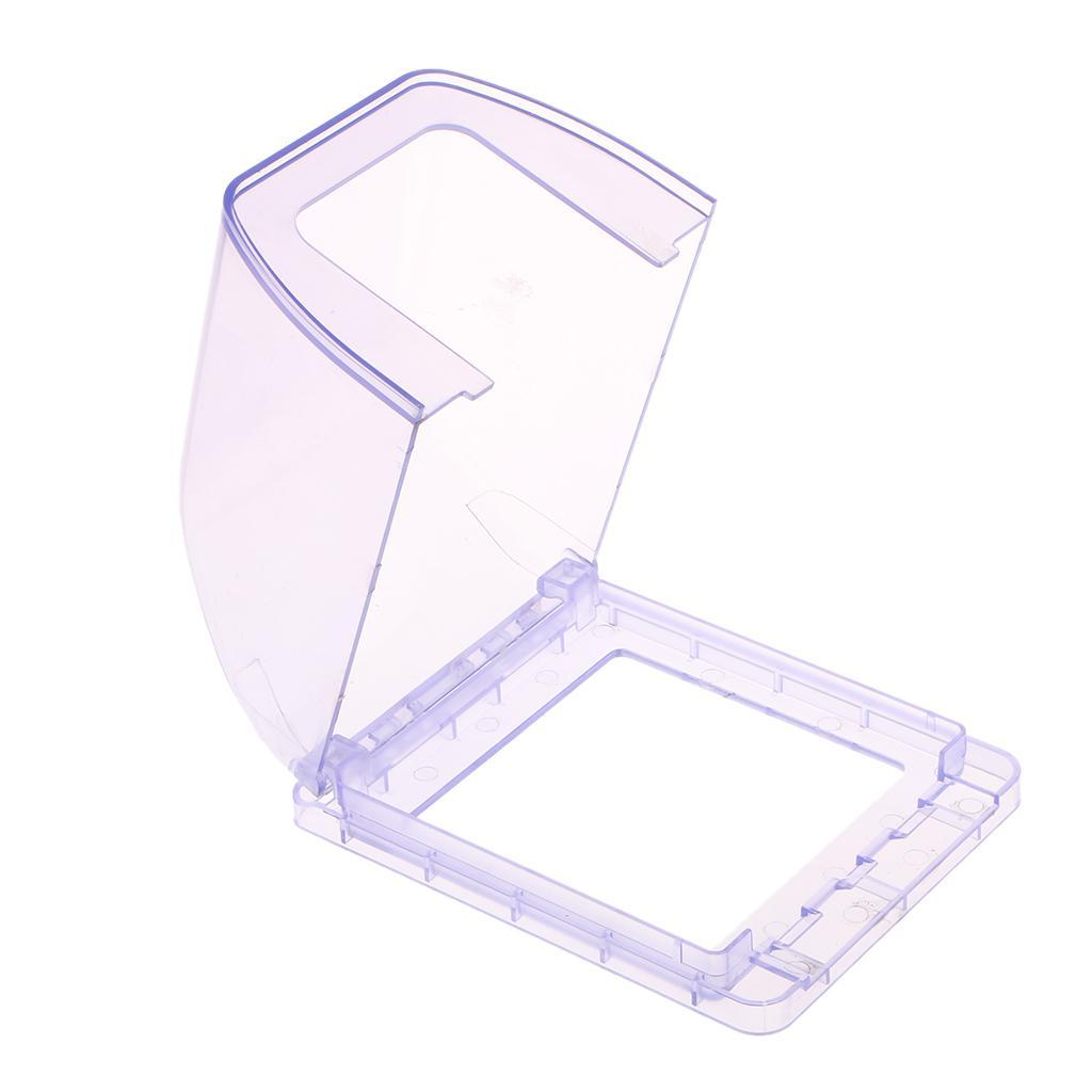 2 Pieces Home-Mounted Switching Waterproof Socket Flip Waterproof Enclosure Box Blue