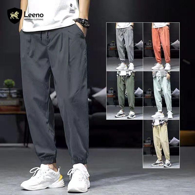 Quần Jogger nam - dáng thể thao - cạp chun bo gấu vải thô cotton cao cấp