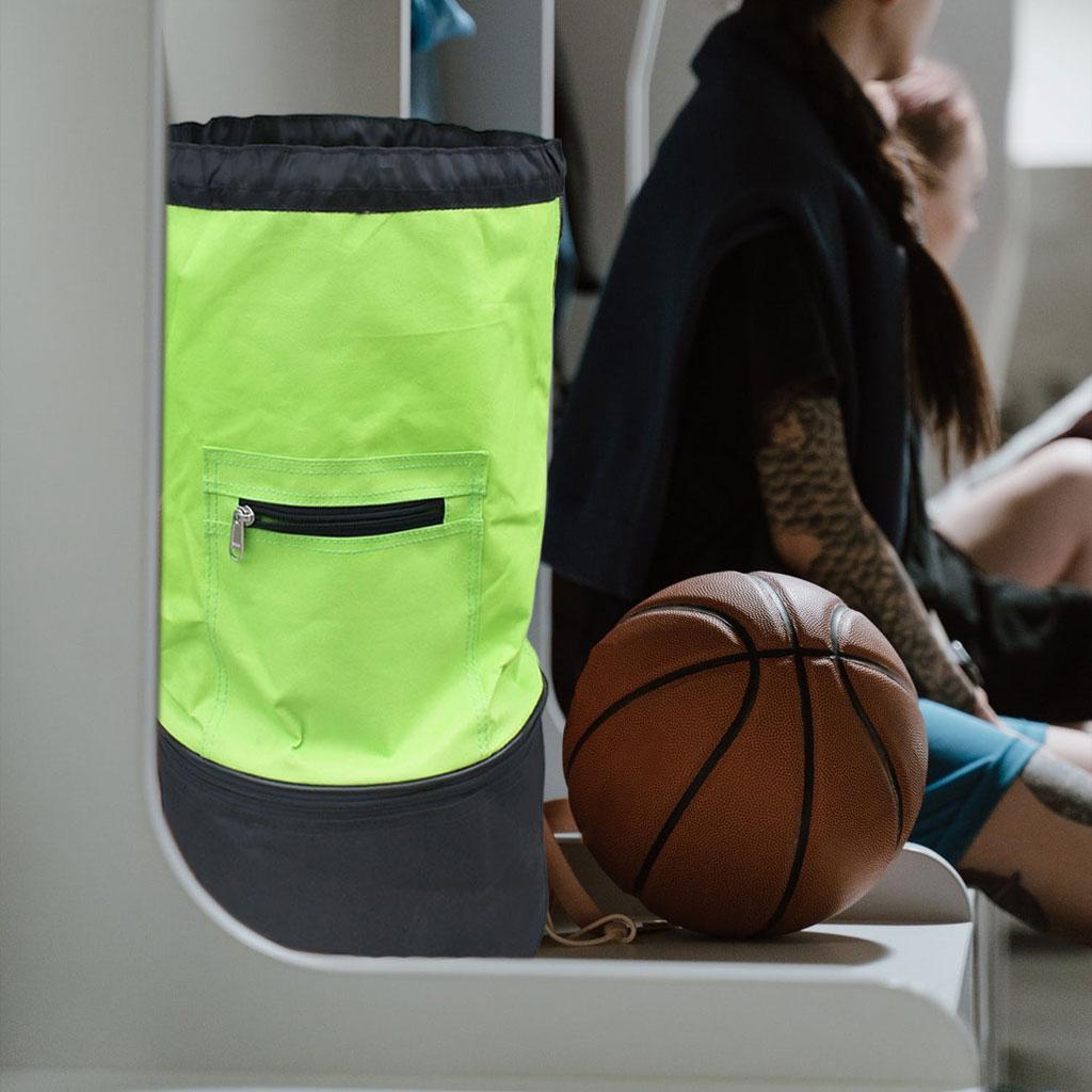 Mesh Storage Bag with Pocket Basketball Soccer Volleyball Bag Travel