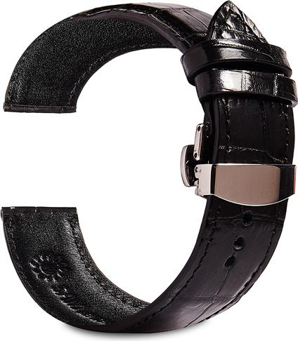 Dây đồng hồ SAM Leather SAM004ASV - Dây da đồng hồ Apple Watch 38/40 – 42/44, dây đồng hồ da cá sấu Size 20mm/22mm, Dây đeo đồng hồ phù hợp các loại ( Swatch, Apple 1,2,3,4,5, Iwatch và đồng hồ cổ điển )