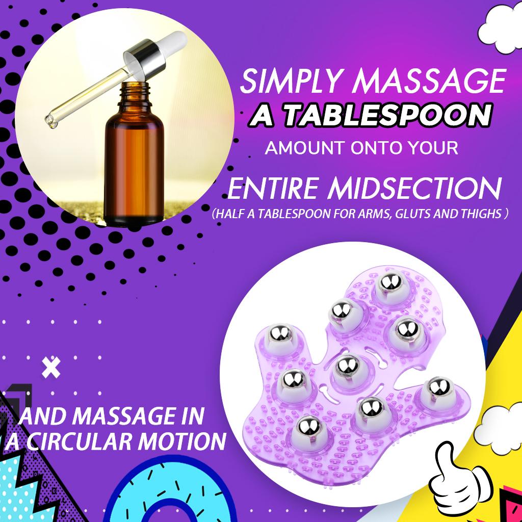 Palm 9 Balls Body Massage Massage Găng Tay Cầm Tay Căng Thẳng Căng Thẳng