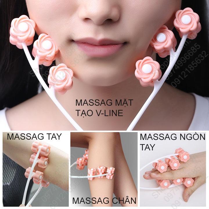 Dụng cụ massage mặt tạo hình cằm V-Line, massage tay, chân đa năng làm bằng nhựa PP dẻo và bền