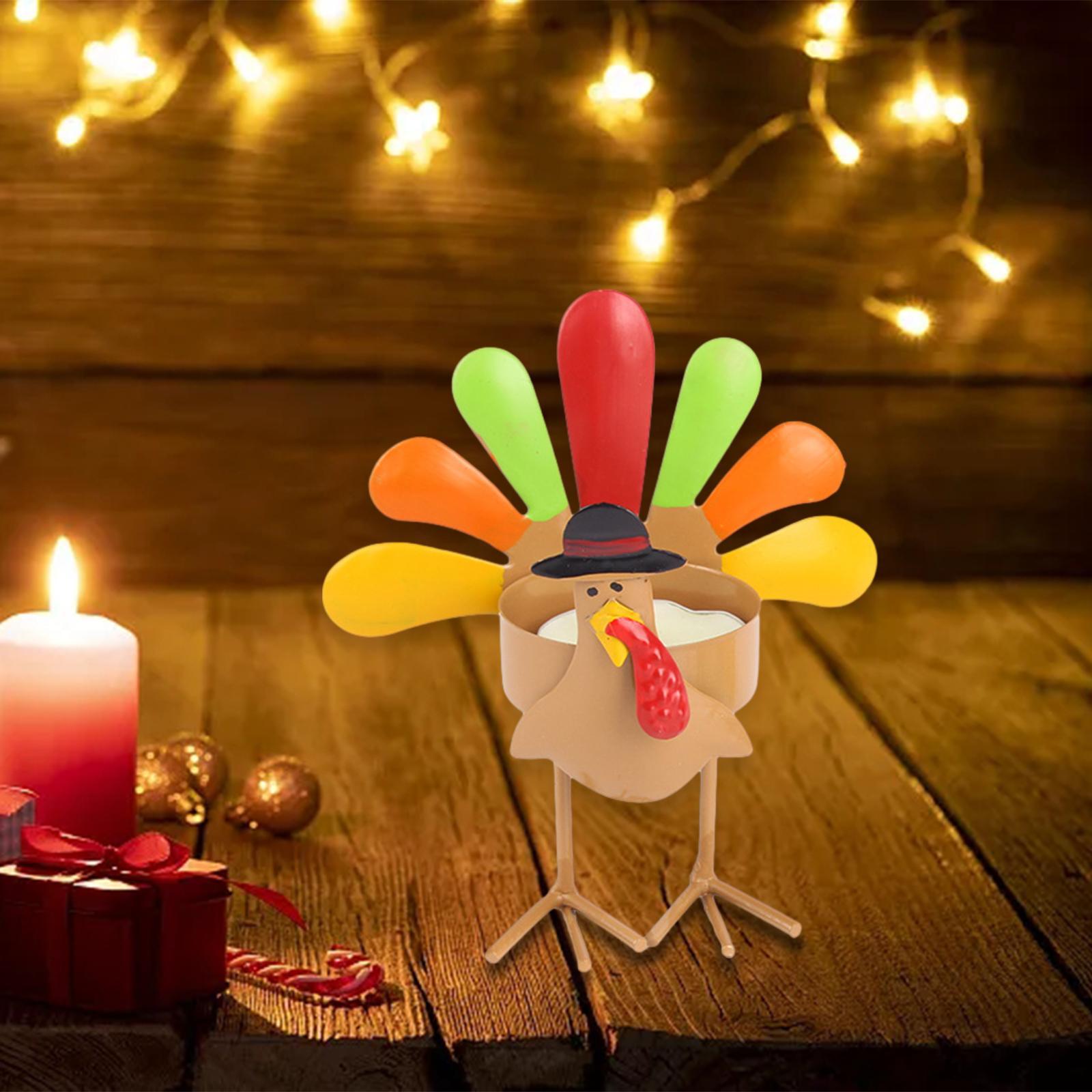 Hình ảnh Colorful Turkey Tea Light Candle Holder Kitchen Decor for Housewarming Gifts