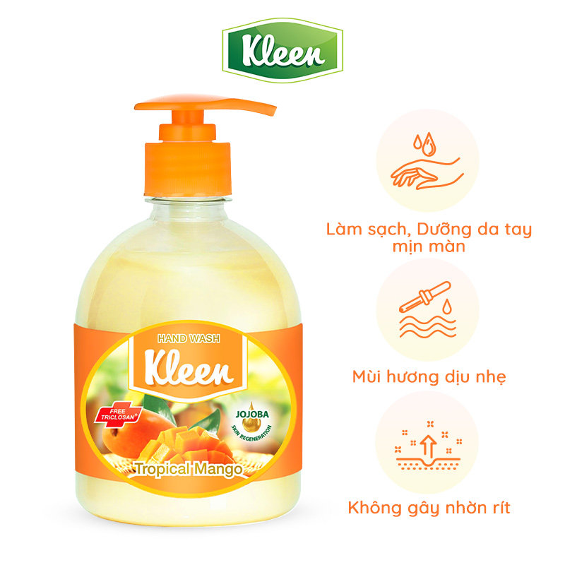 Combo 3 chai sữa rửa tay Kleen 500ml/chai