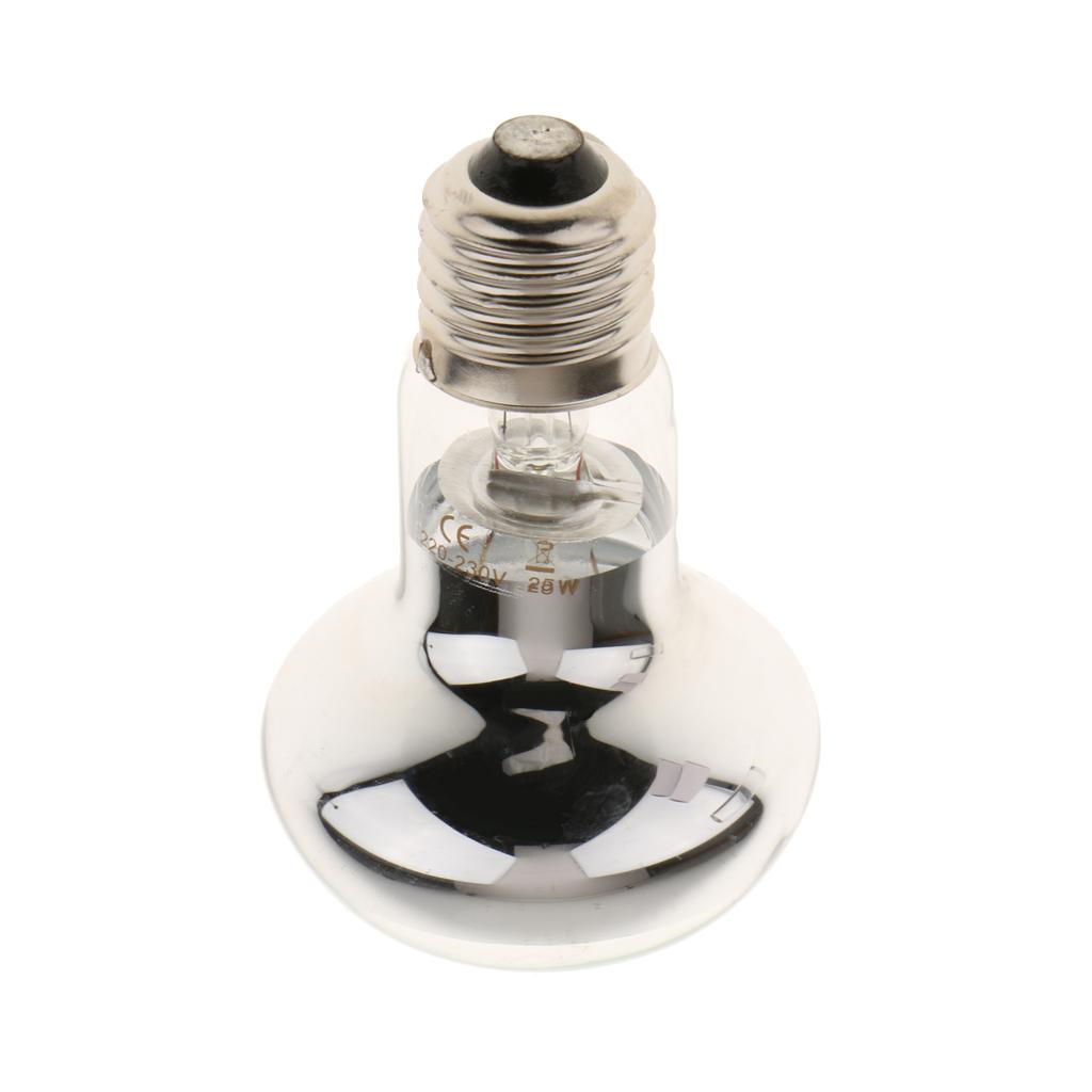 Reptile Brooder UVA Heating Lamp Bulb Lightbulb for Frog Snake Lizard Dragon E27, Heating Lamp
