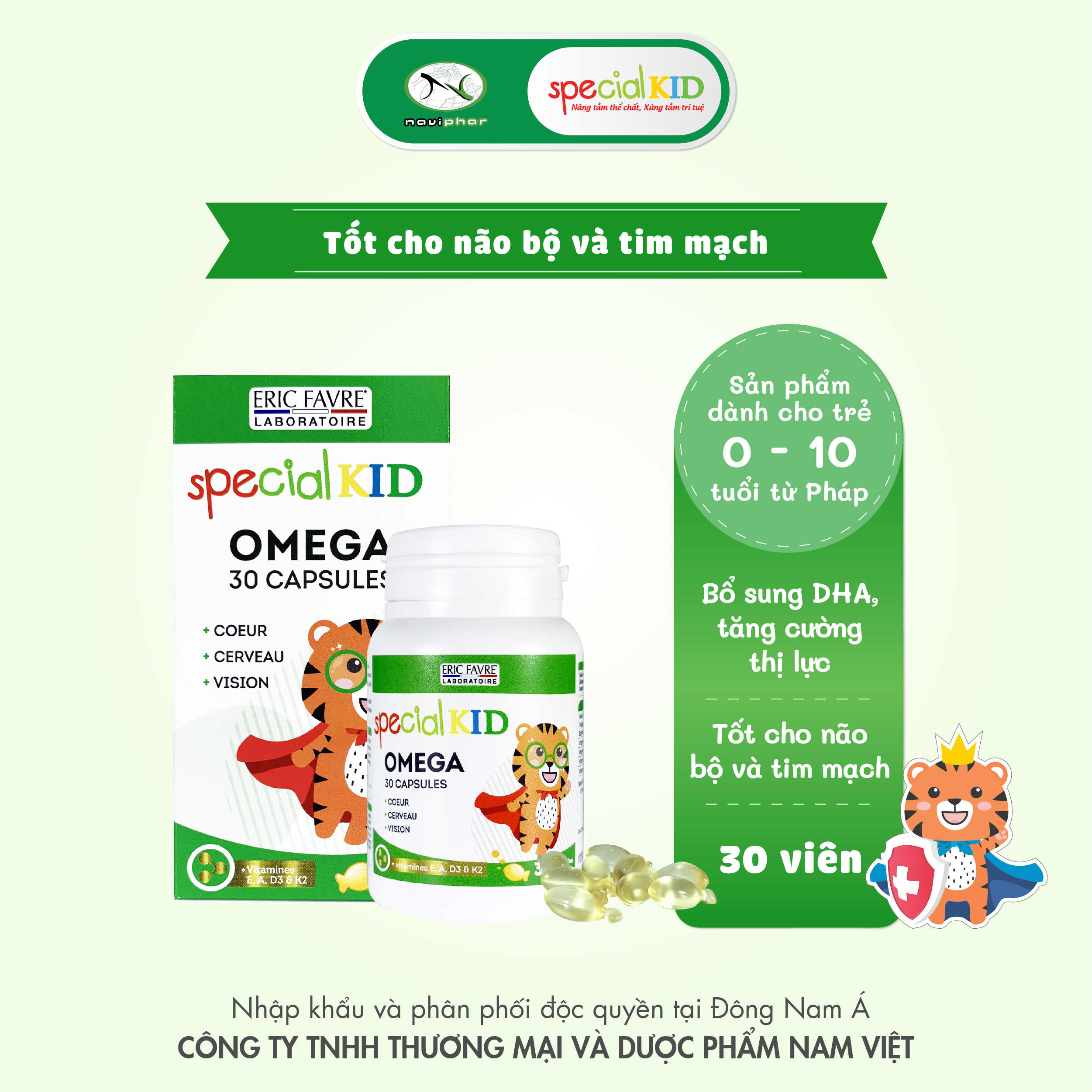 TPBVSK Special Omega Capsules - Tinh dầu bổ sung Omega, DHA - Tốt cho não bộ và tim mạch, hỗ trợ tăng cường thị lực