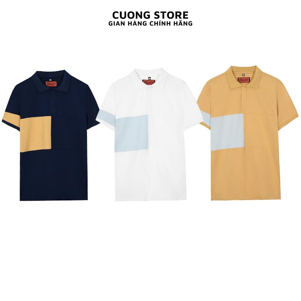 Áo Polo nam phối màu CHEMICAL 2103017 chất cotton cao cấp, dày dặn, chuẩn form - MENFIT