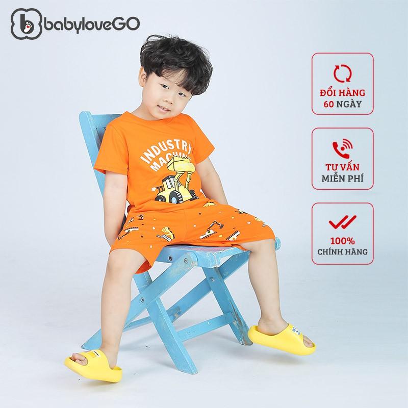 Đồ Bộ Bé Trai Bé Gái BabyloveGo In Hình Chất Liệu Cotton Sợi Thoáng Mát Co Giãn Cho Trẻ Từ 8-18kg