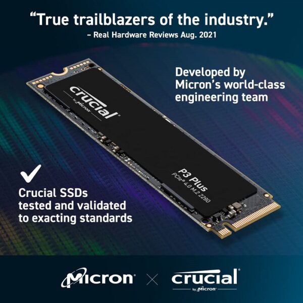 Hình ảnh Ổ Cứng SSD Crucial P3 Plus 500GB / 1TB / 2TB M2 PCIe 4.0 3D NAND - Hàng Nhập Khẩu