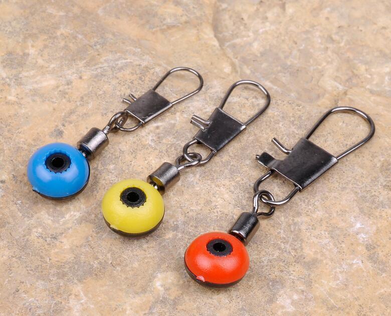 20 Fishing Float Bobber Stops Space Bean Sinker Connector Rolling Swivel Tackle