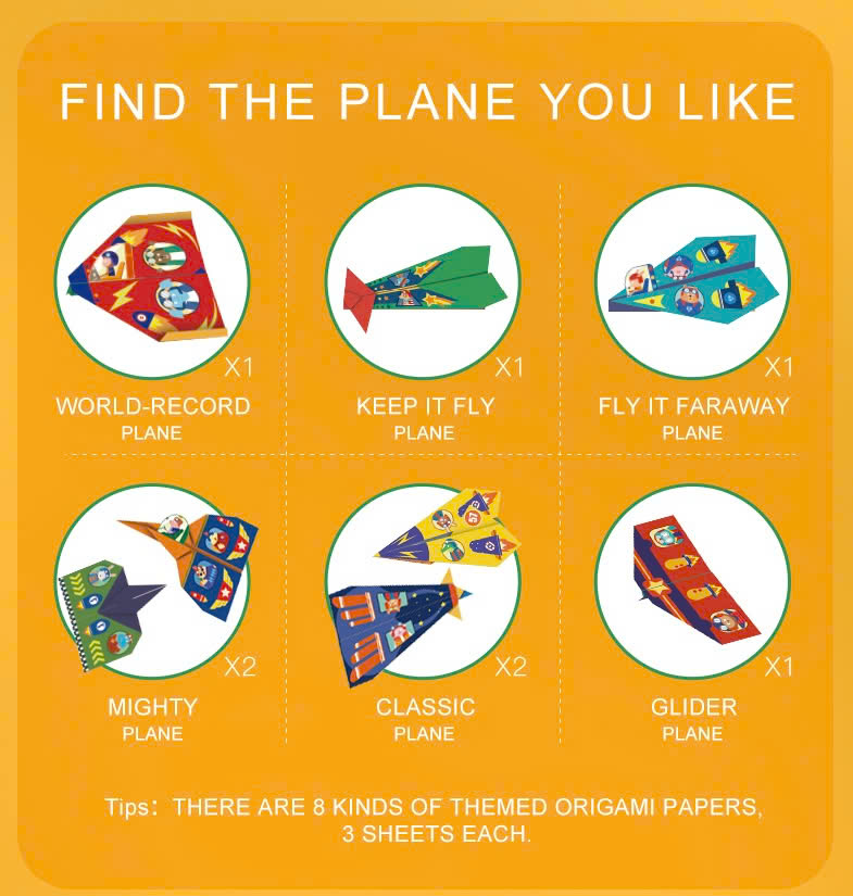 Đồ Chơi Gấp Giấy Thủ Công Mideer Origami Paper Planes – Máy Bay