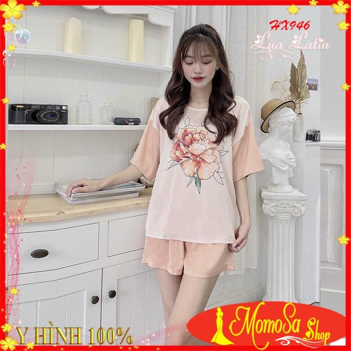 Đồ Bộ Nữ ️️ Bộ Đùi Nữ Mặc Nhà Lụa Latin Mềm Mịn