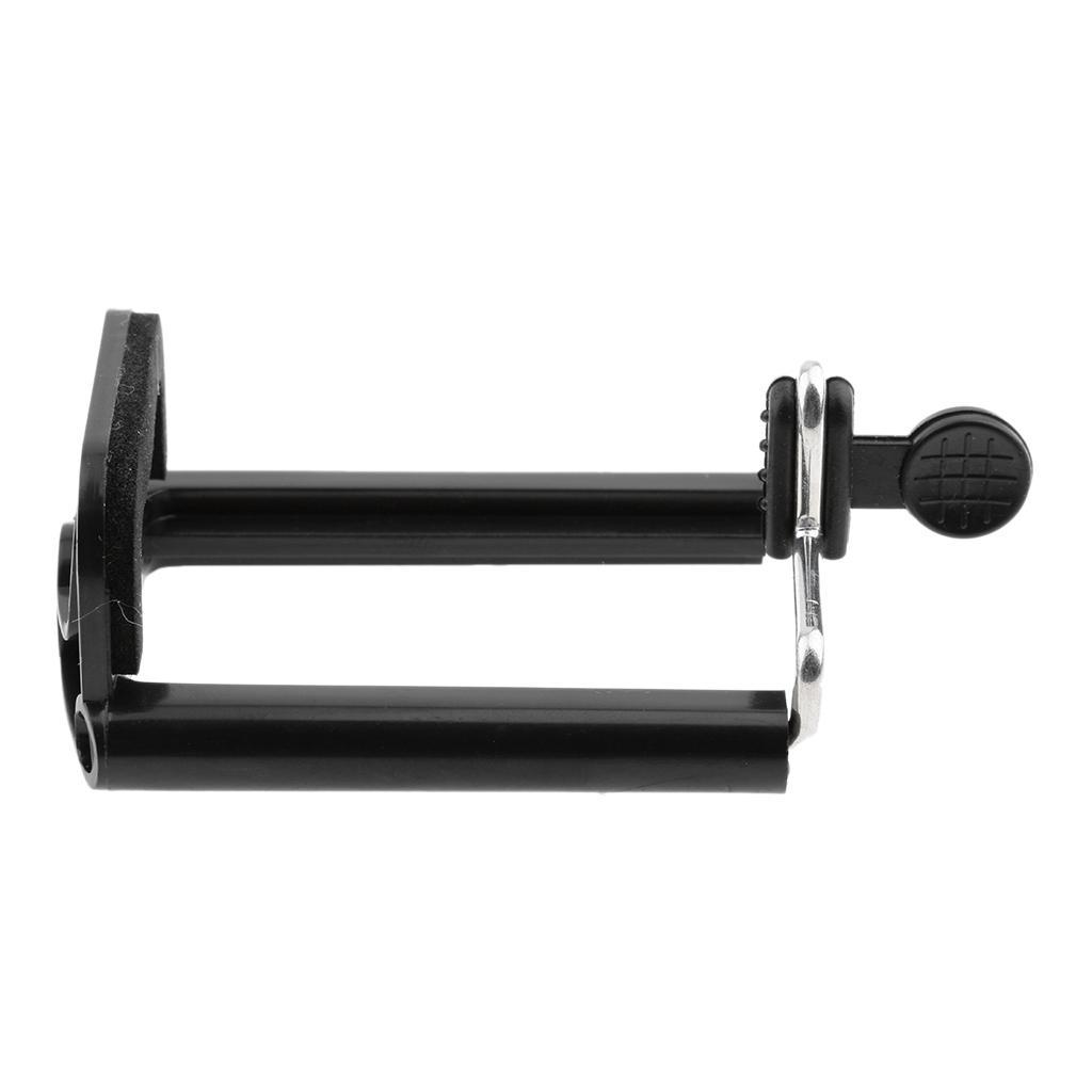 2 Pieces Universal U-type Mobile Phone Holder Stand Clip Bracket U-type Tripod Selfie Mount Adapter for iPhone,for SAMSUNG,Huawei ect,Work on Tripods,Monopod,Selfie Sticks -Black