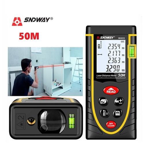 Thước đo khoảng cách 50m bằng laser SNDWAY SW-M50