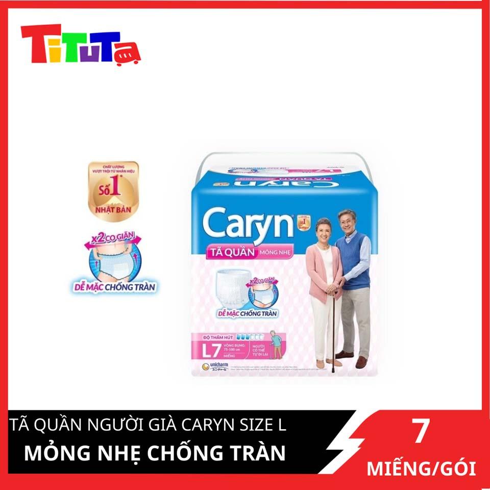 Tã Quần Mỏng Nhẹ Caryn Gói Lớn L7