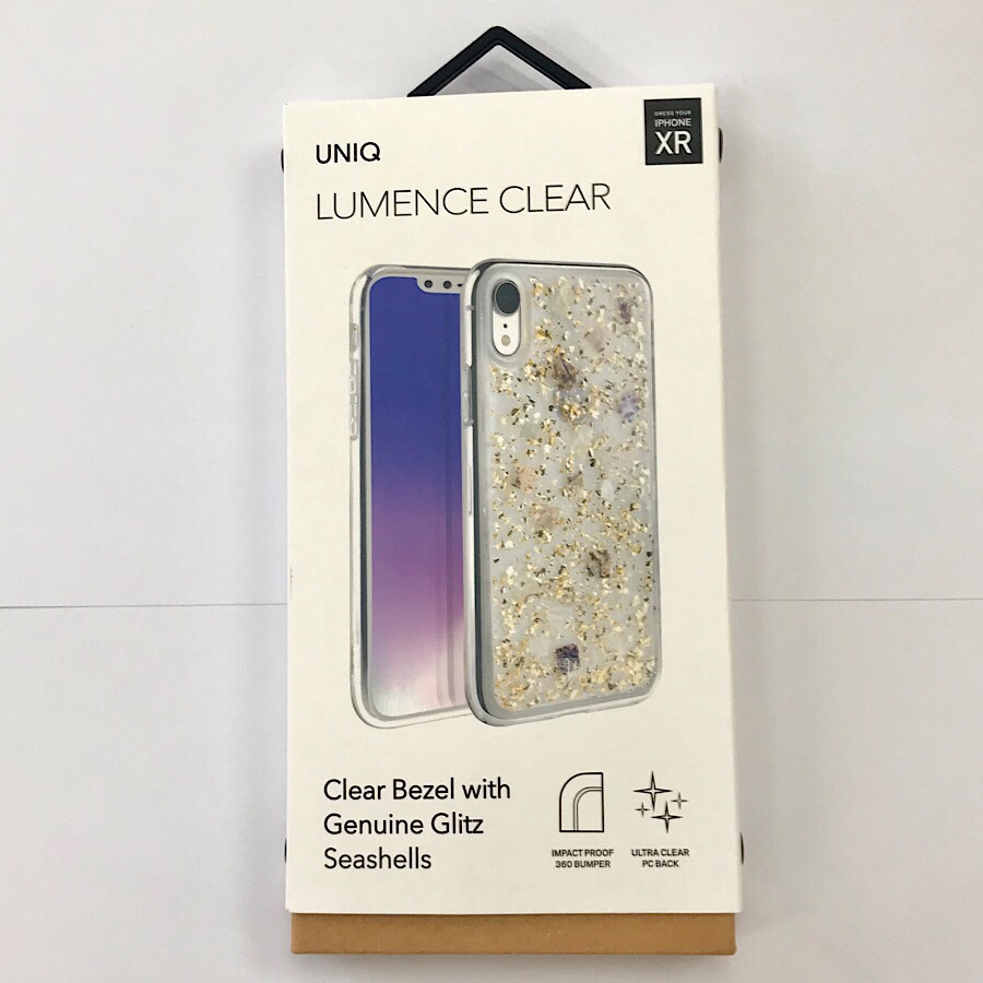 Ốp lưng iPhone XR hiệu UNIQ Lumence (bezel , seashells) chống sốc - Hàng nhập khẩu