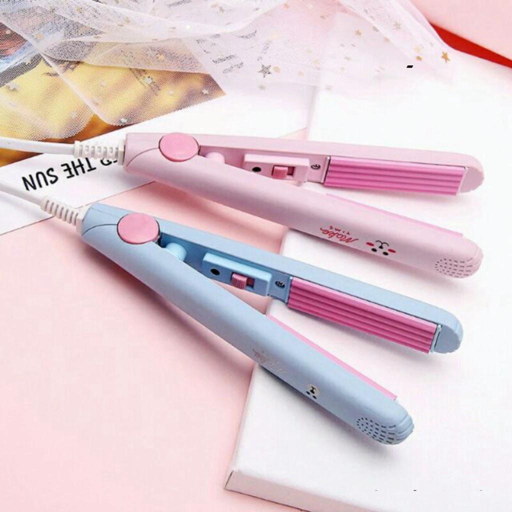 Máy Uốn Tóc Kiêm Duỗi Tóc Mini Sử Dụng Ion Âm Tiện Dụng duỗi tóc máy duỗi tóc