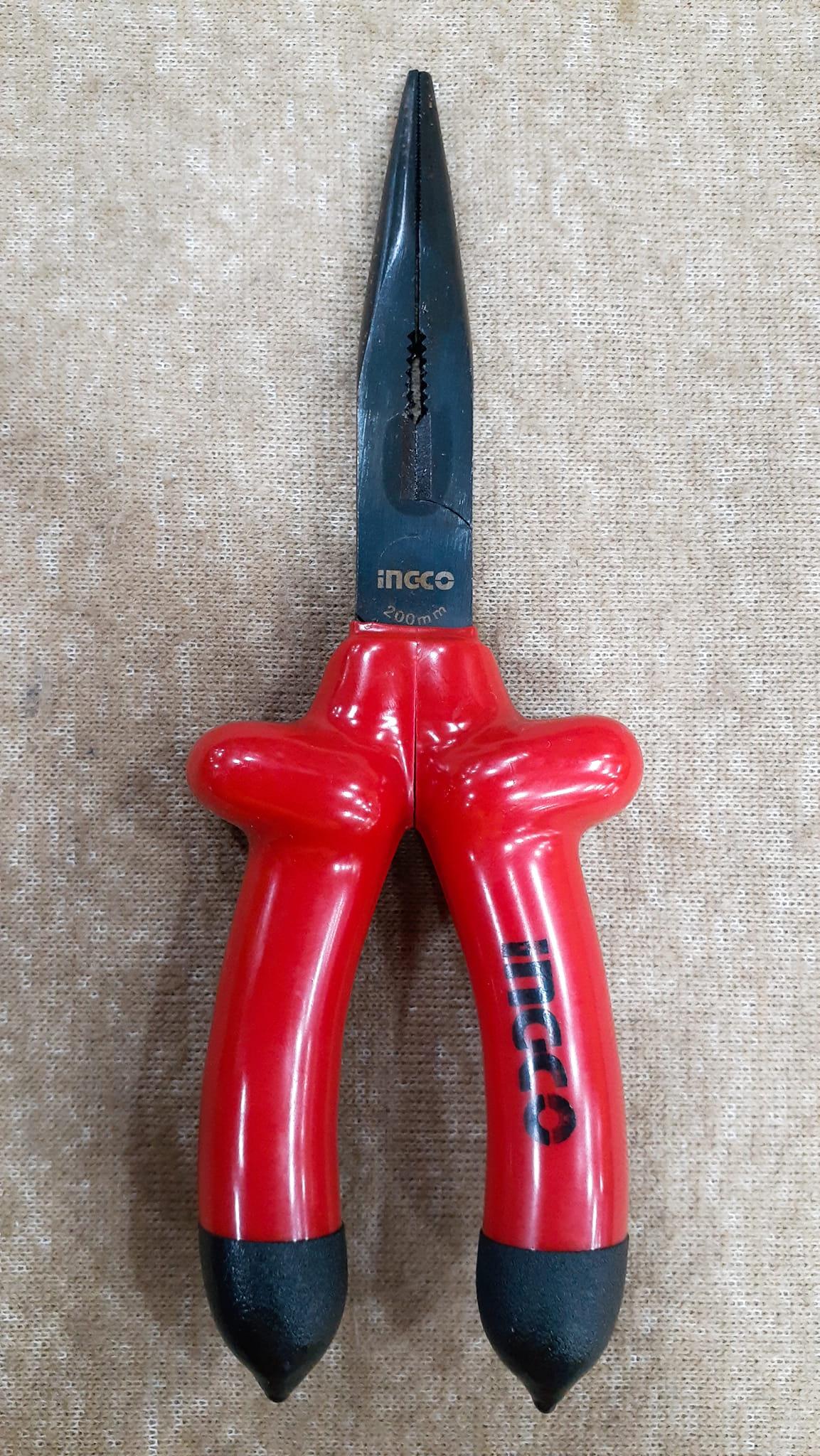 KÌM MŨI NHỌN DÀI CÁCH ĐIỆN 1000V 8" INGCO HILNP01200 - HÀNG CHÍNH HÃNG