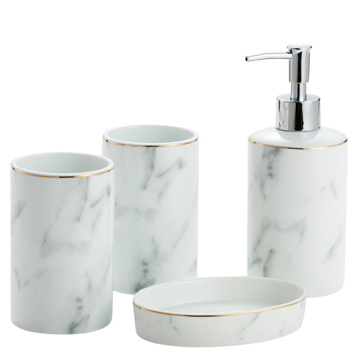 Set nhà tắm cao cấp Marble White