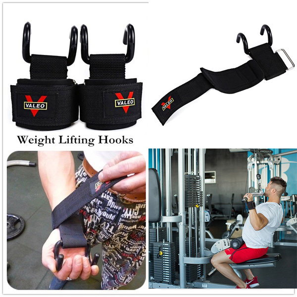 Găng Tay Có Móc Hỗ Trợ Nâng Tạ Weight Lifting Hook Valeo (1 Đôi)