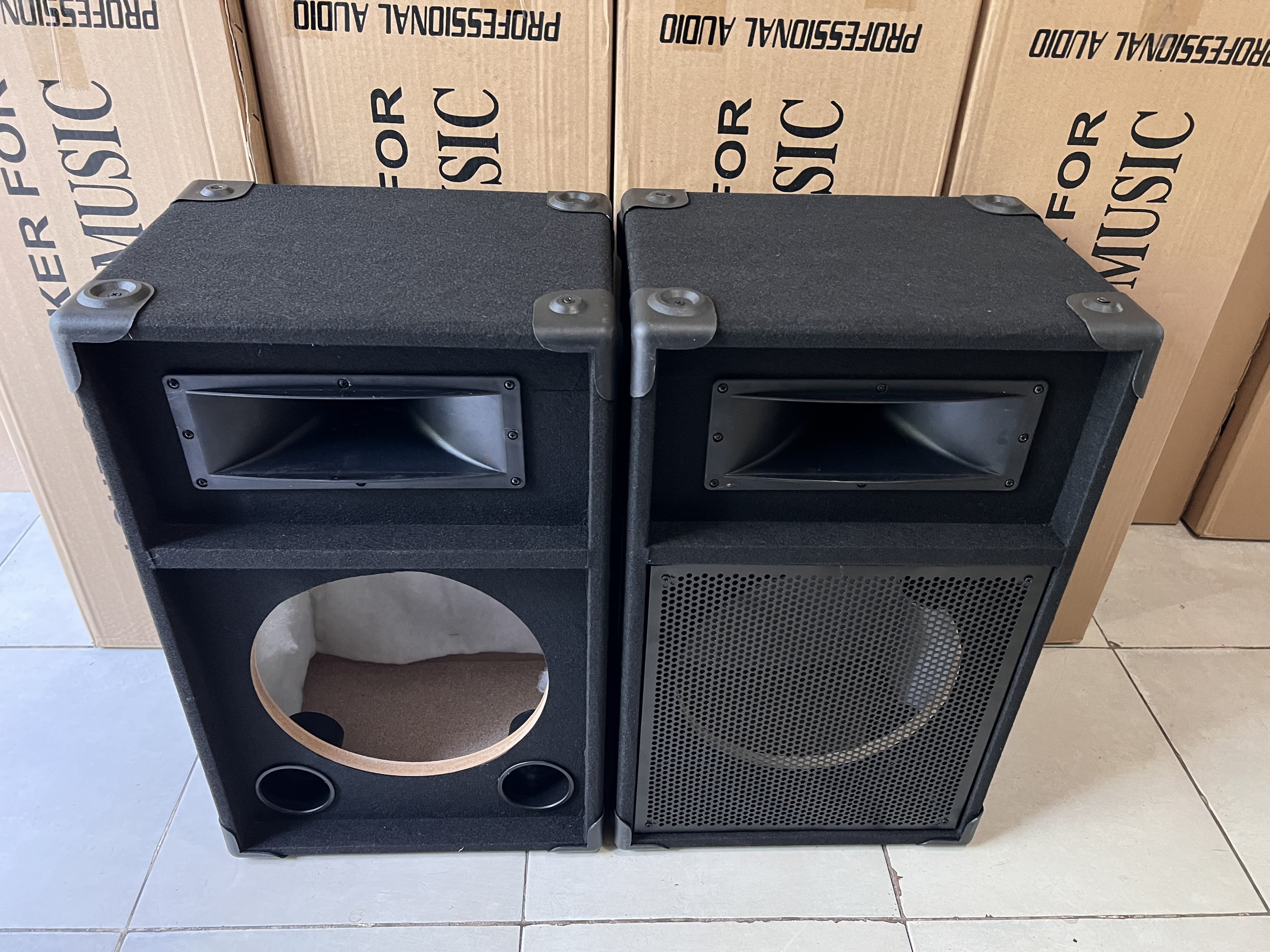 Vỏ thùng loa 3 tấc Nỉ kèn Hải Triều