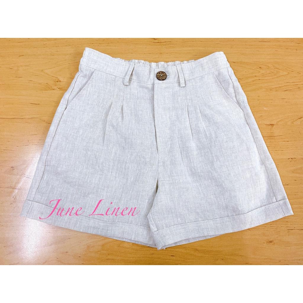 Quần short LINEN TƯNG Nhiều màu - Bigsize. Form rộng, hai túi sâu rộng. Hình thật. JUNE Q02