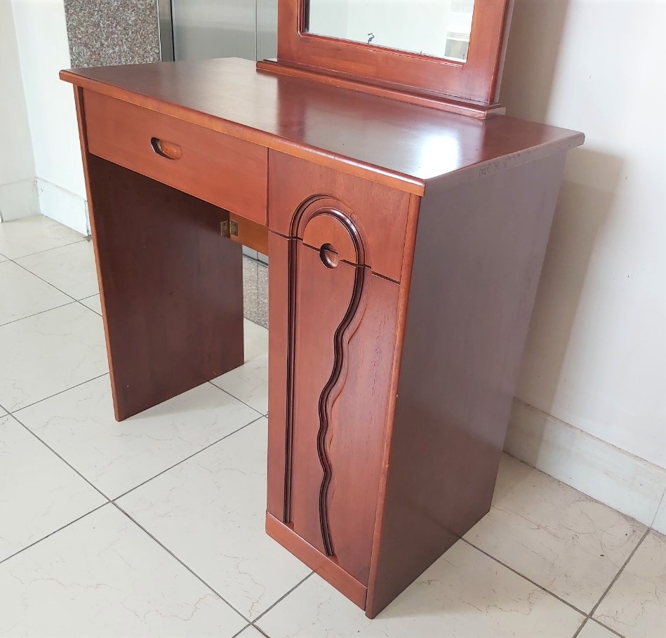 Bàn Phấn Gỗ, Bàn Trang Điểm Gỗ Cao Su Trang Nhã - Hàng VN Xuất Khẩu